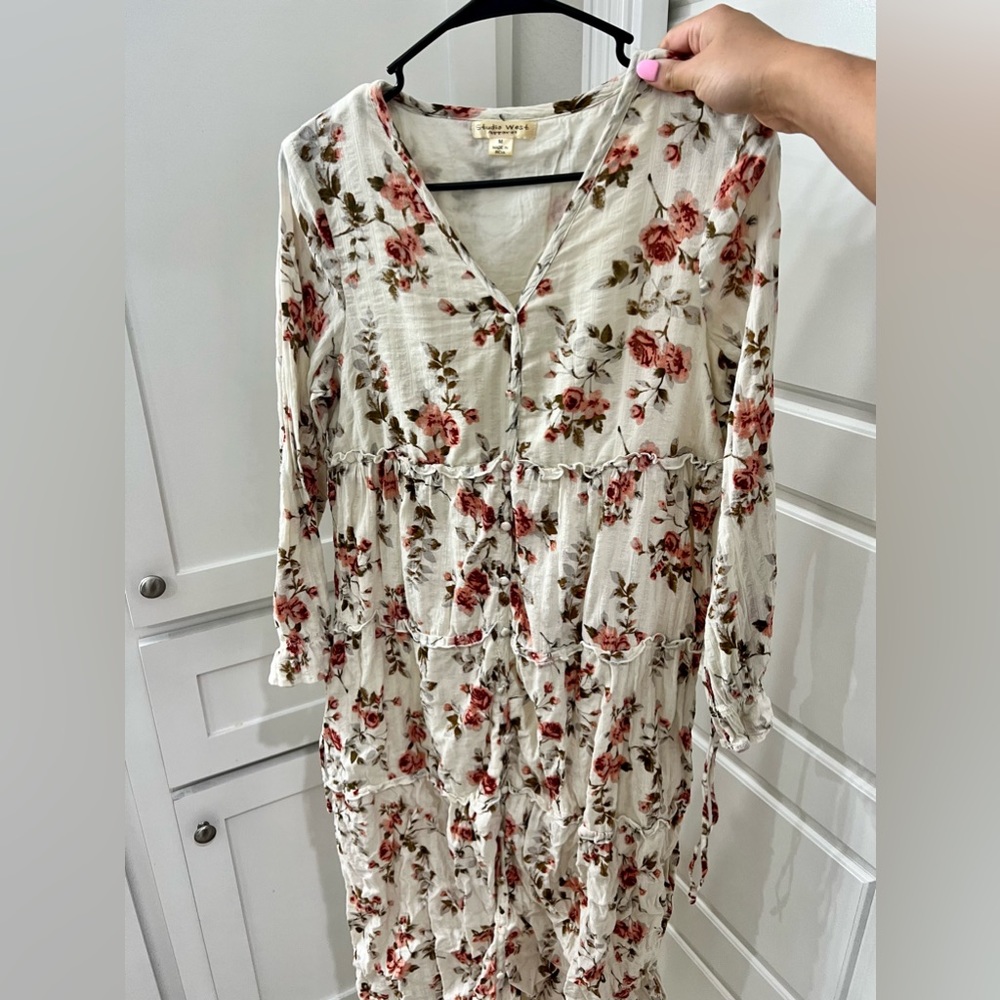 Vintage floral dress -medium